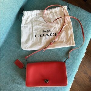 Coach Vibrant Red Crossbody Bag